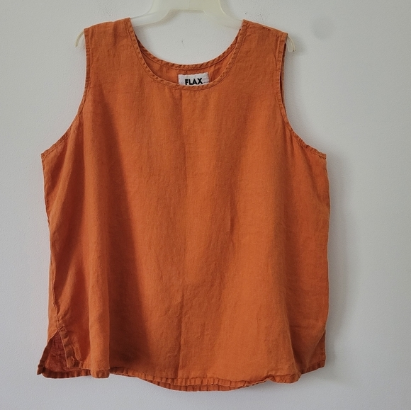 Flax Tops - Flax Jeanne Engelhart Linen Tank Top Size 1XL